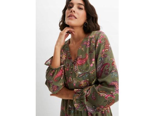 B.P.C sukienka midi z długim rękawem w kwiaty 42