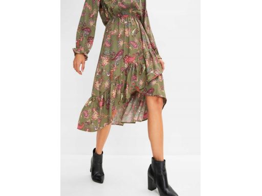 B.P.C sukienka midi z długim rękawem w kwiaty 42