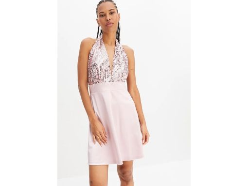 B.P.C sukienka z cekinami różowa jasna sexy 36/38.