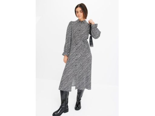 B.P.C sukienka szmizjerka w paski czarno-biała r.44