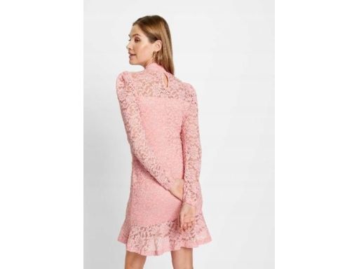 B.P.C sukienka koronkowa bufki r.38