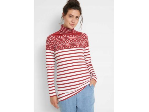 B.P.C bluzka z nadrukiem długi rękaw r.52/54