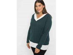 B.P.C sweter dzianinowy zielony 2w1 ^32/34