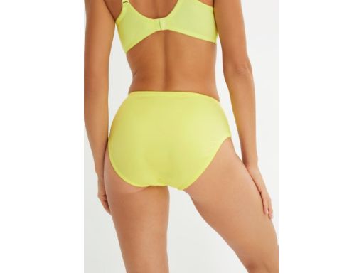 B.P.C. 2-pak majtki figi maxi z koronką limonkowe 44/46
