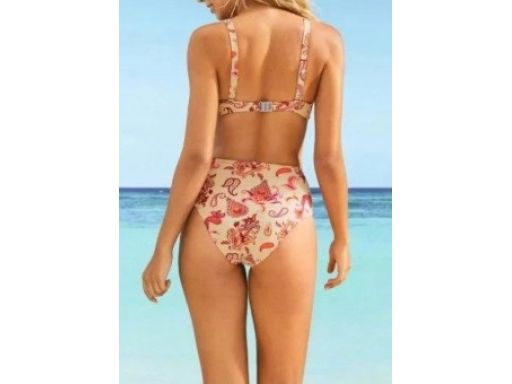 B.P.C kostium kąpielowy beżowy z wycięcięciami 42