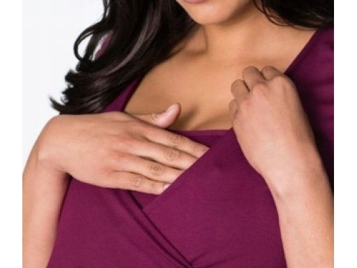 B.P.C. dłuższa bluzka ciążowa i do karmienia fioletowa 52/54