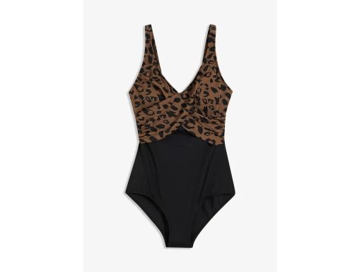 B.P.C kostium kąpielowy czarny w cętki r,48