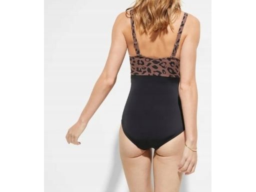 B.P.C kostium kąpielowy czarny w cętki r,48