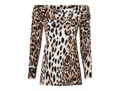 B.P.C bluzka panterka dekolt carmen 36/38