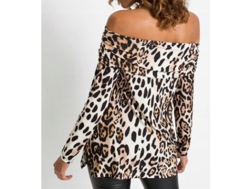 B.P.C bluzka panterka dekolt carmen 36/38