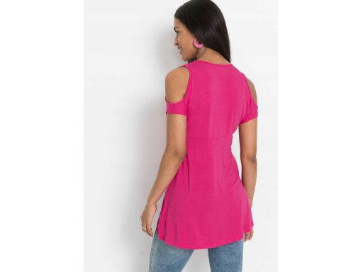 B.P.C bluzka różowa odkryte ramiona 40/42.