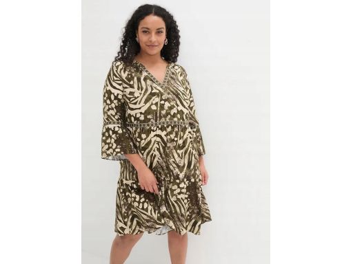 B.P.C sukienka tunikowa z wiskozy we wzory 48.
