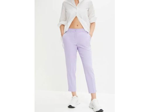 B.P.C. spodnie 7/8 liliowe jasny fiolet w kant ^48