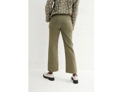 B.P.C spodnie jeansy ze stretchem oliwkowe 46.