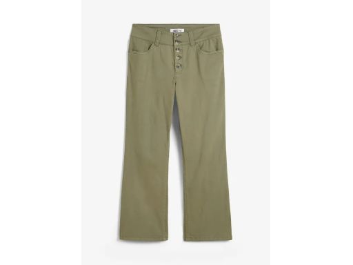 B.P.C spodnie jeansy ze stretchem oliwkowe 46.