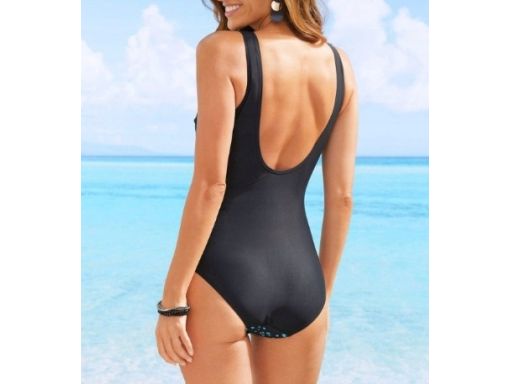 B.P.C kostium jednoczęściowy czarny we wzorki ^44