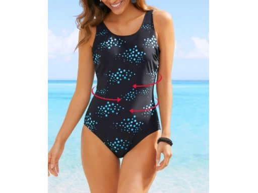 B.P.C kostium jednoczęściowy czarny we wzorki ^44