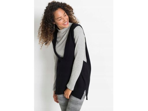 B.P.C dzianinowa kamizelka czarna r.36/38