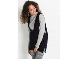 B.P.C dzianinowa kamizelka czarna r.36/38