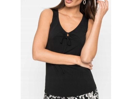 B.P.C bluzka top czarna z wycięciem r.40/42