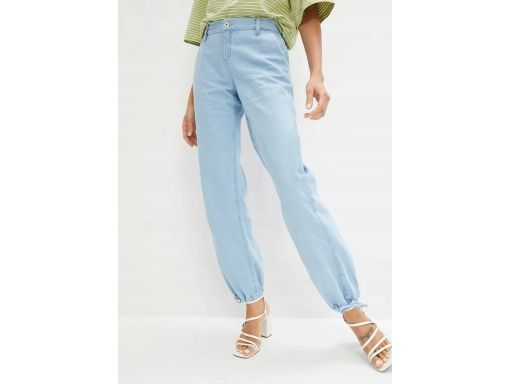 B.P.C szerokie jeansy z troczkami ^34