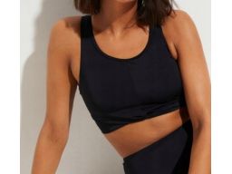 B.P.C top bikini bustier czarny r.40
