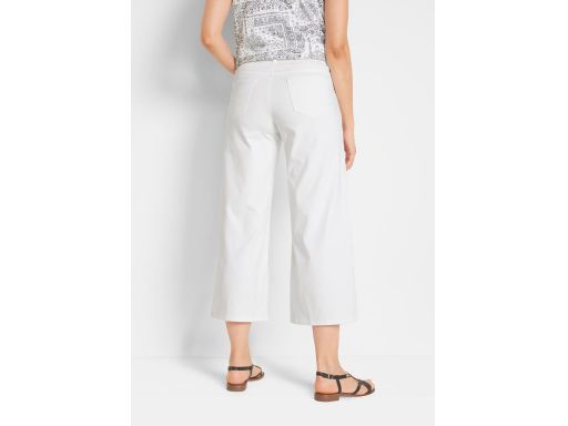 B.P.C jeansy białe rybaczki ze stretchem 42.