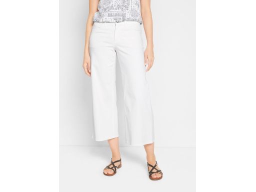 B.P.C jeansy białe rybaczki ze stretchem 42.