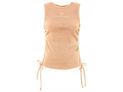 B.P.C Bluzka top z marszczeniem na boku bawełniana ^44/46