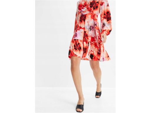 B.P.C sukienka w odcieniach pomarańczu wzory 48/50.