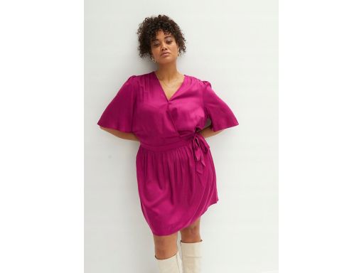 B.P.C sukienka z wiązaniem kolor biskupi 42.