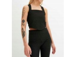 B.P.C modny krótki top w paski 48/50.