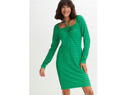 B.P.C sukienka zielona z wycięciami ^44/46