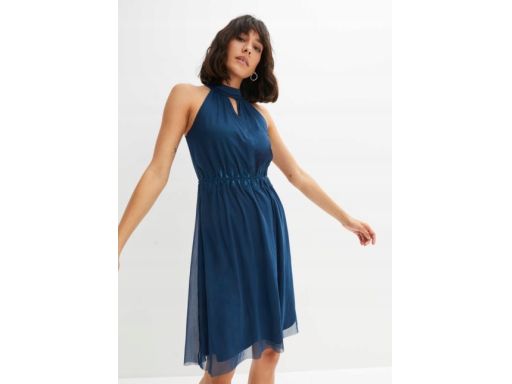 B.P.C sukienka z siateczki z koronką morska r.44/46