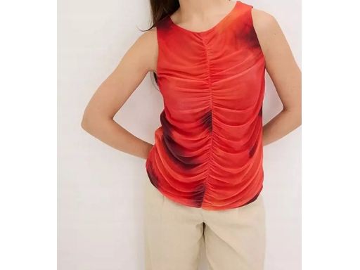 B.P.C bluzka top marszczona z siateczki 44/46.