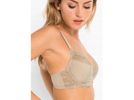 B.P.C 2-pak biustonosz miękki na fiszbinie z koronką 100D.