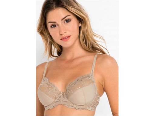 B.P.C 2-pak biustonosz miękki na fiszbinie z koronką 100D.