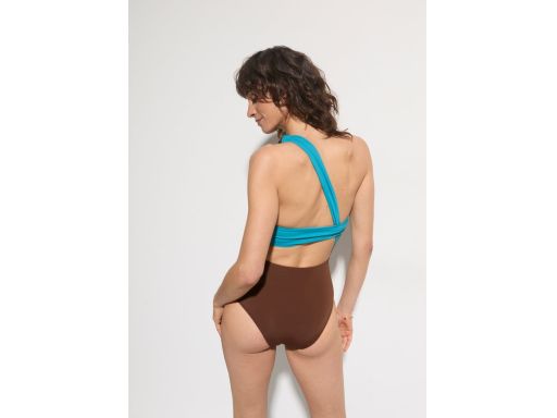 B.P.C kostium kąpielowy monokini brązowo-turkusowy ^46