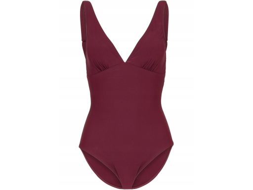 B.P.C kostium jednoczęściowy bordowy z marszczeniami 40.