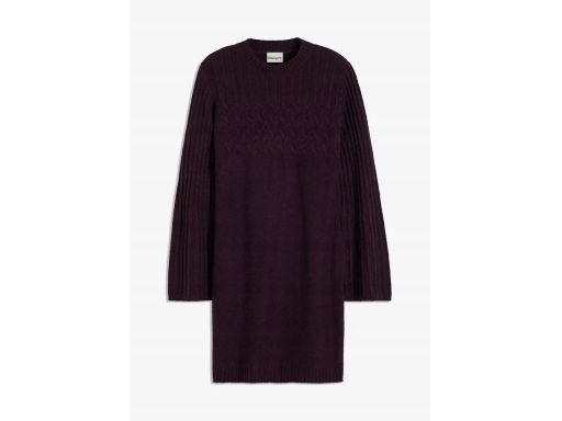 B.P.C sukienka dzianinowa jagodowa ^44/46