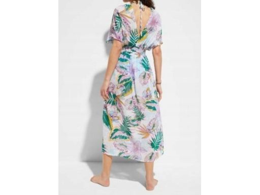 B.P.C sukienka z nadrukiem długa plażowa 44/46.