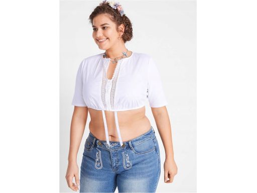 B.P.C damska bluzka krótka w stylu ludowym ^54