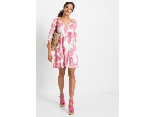 B.P.C sukienka we wzory z wiskozy 44/46.