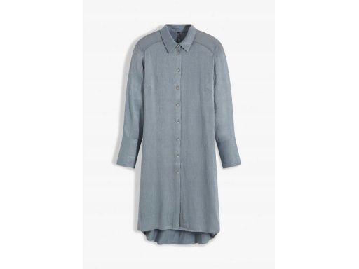 B.P.C srebrna sukienka koszulowa asymetryczna ^46