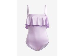 B.P.C kostium kÄ…pielowy bandeau fioletowy z odpinanymi ramiÄ…czkami 44.
