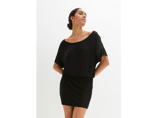 B.P.C sukienka 2w1 shirtowa z koronką r.36/38