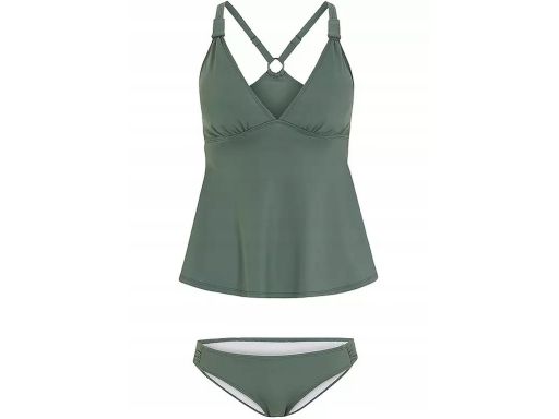 B.P.C tankini oliwkowe z figami r.38