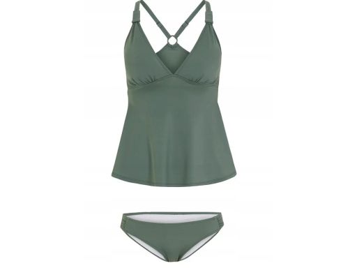 B.P.C tankini oliwkowe z figami r.38