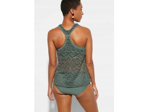 B.P.C tankini oliwkowe ażurowe z figami 48.