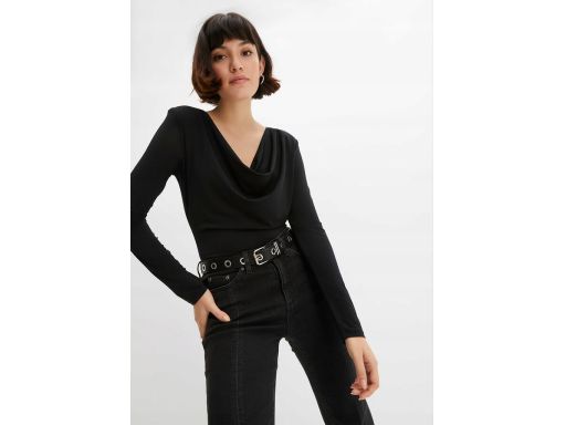B.P.C bluzka z lejącym dekoltem czarna ^40/42